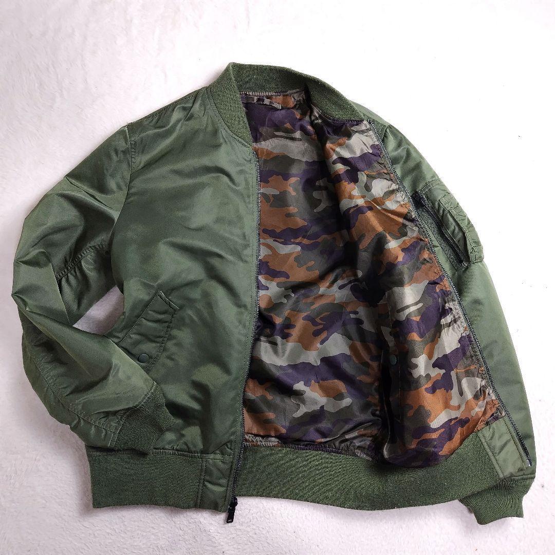 ✨希少✨アルファ　MA-1 フライトジャケット　リバーシブル　カモフラ　迷彩柄