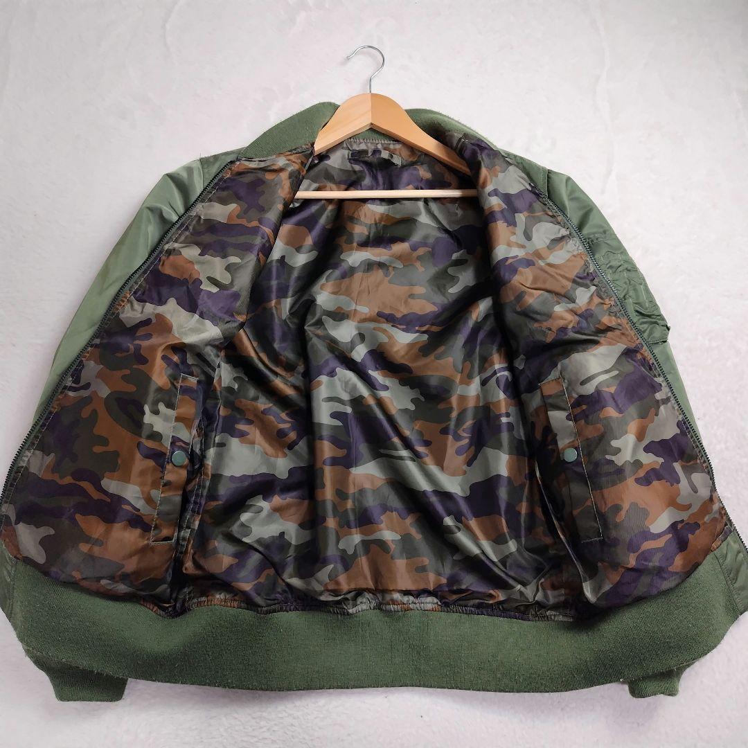 ✨希少✨アルファ　MA-1 フライトジャケット　リバーシブル　カモフラ　迷彩柄