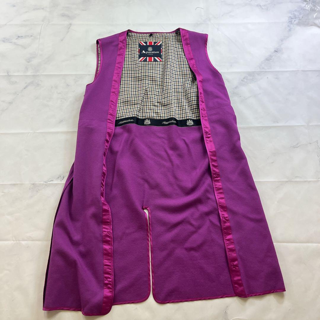 極美品✨アクアスキュータム トレンチコート ライナー付 着丈100以上 カバー付