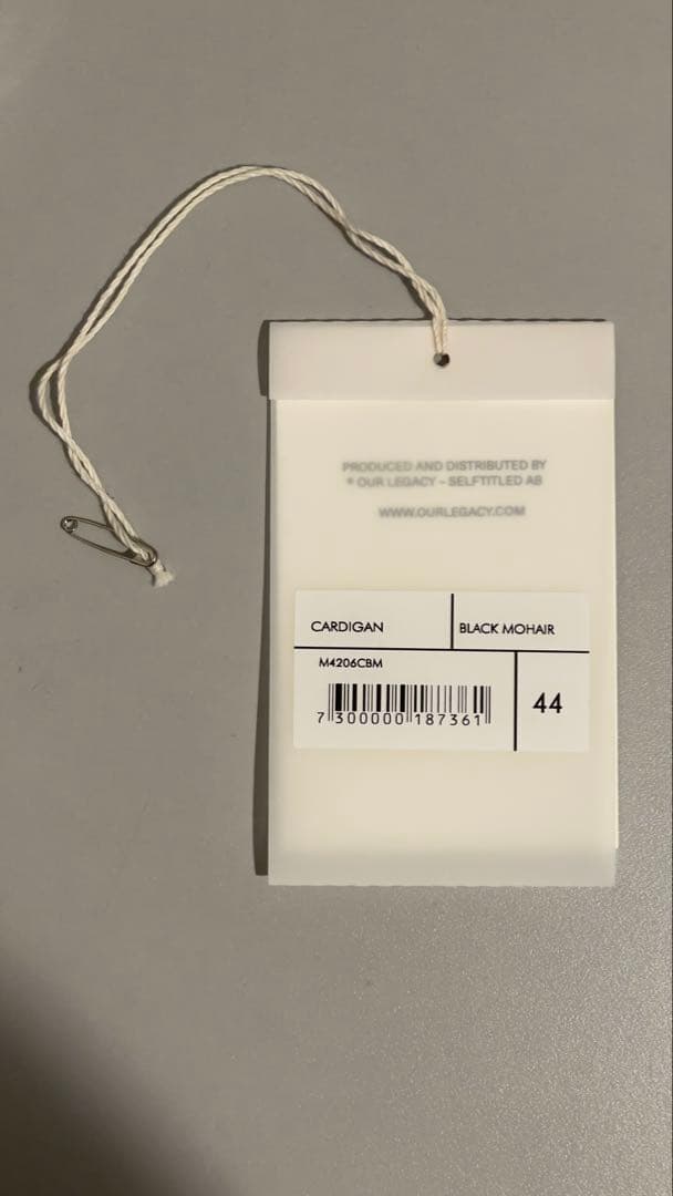 OUR LEGACY Cardigan 44 ブラック 正規品 Farfetch