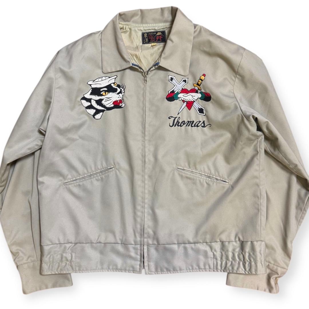 雰囲気抜群 TAILOR東洋 スーベニアジャケット USMC 髑髏 L