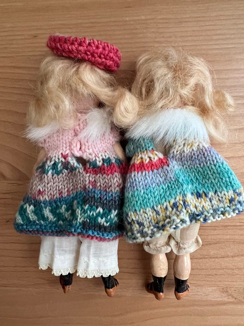 【アンティーク】シモンハルビッグ/カマー＆ラインハルトミニョネット15cmペア