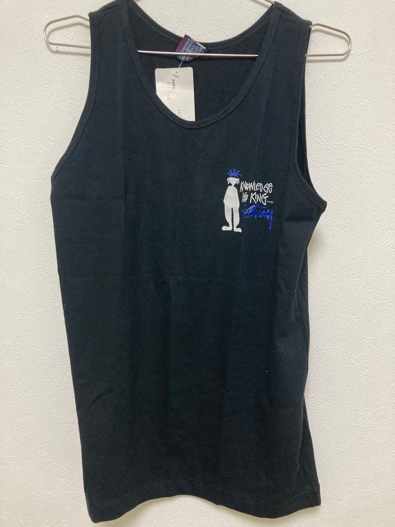 【deadstock】STUSSY シャドーマン タンクトップ 90s