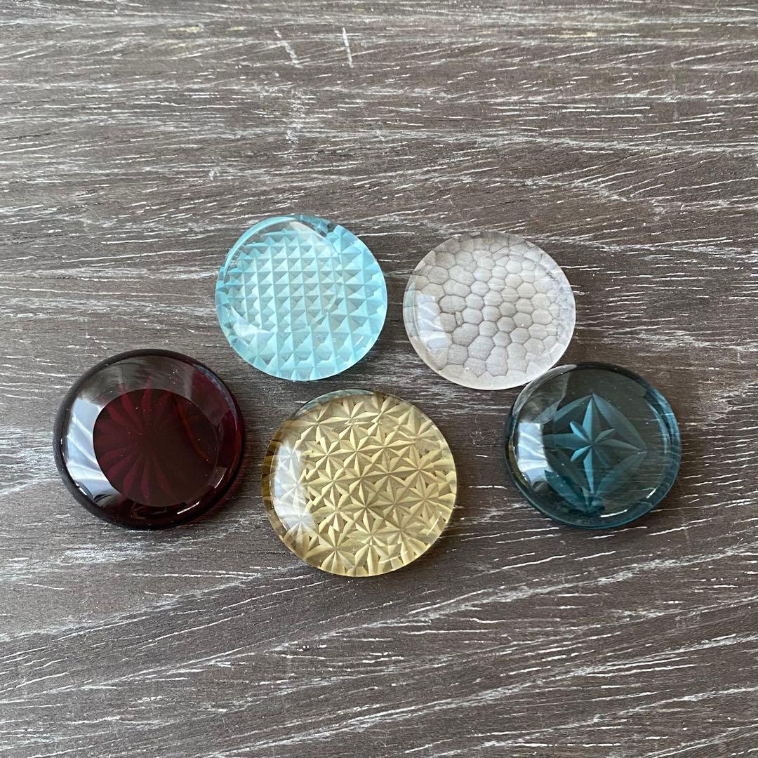 Sghr スガハラ 江戸切子 ガラス 箸置き 5個セット