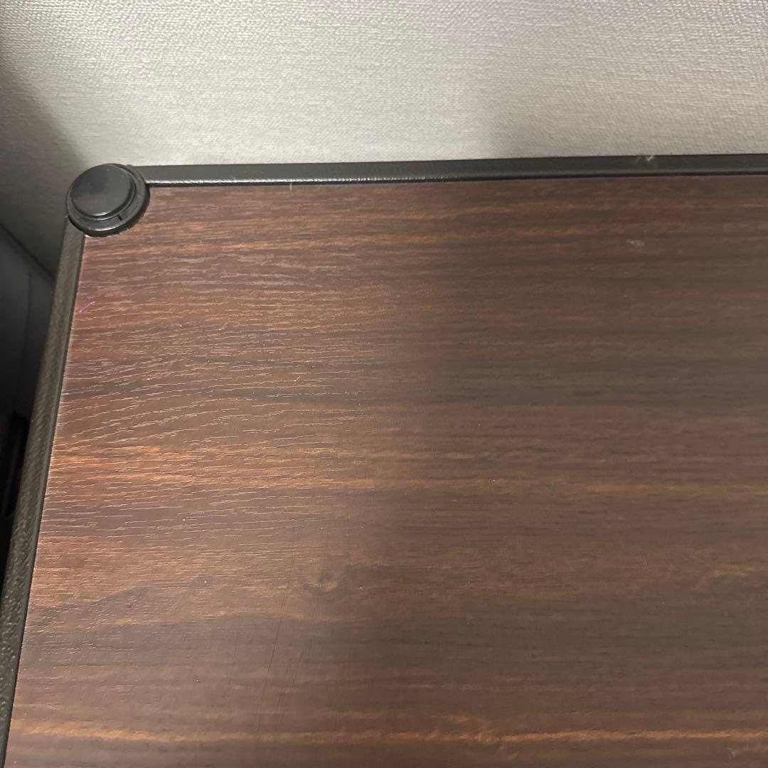 ルミナスノワール　TV台　3段　スチールラック キャスター付き