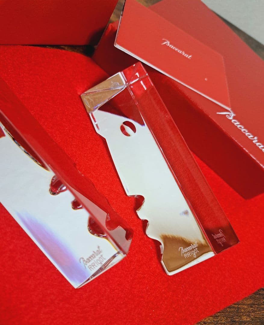 バカラ リゴ 「オム」「ファム」 ペア セット 希少 レア 置物 顔のシルエット