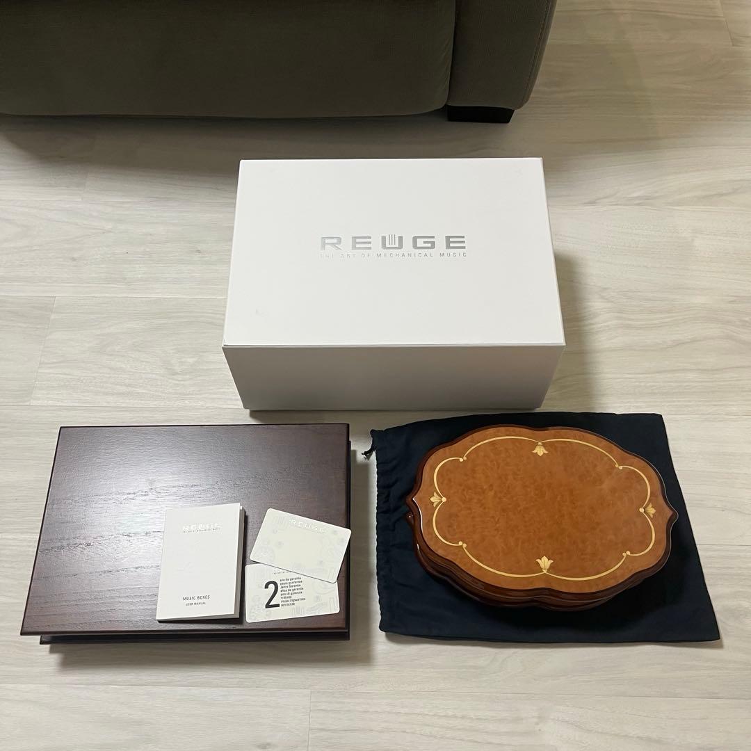 リュージュ REUGE 72弁オルゴール　カノン　リーフ型象篏細工