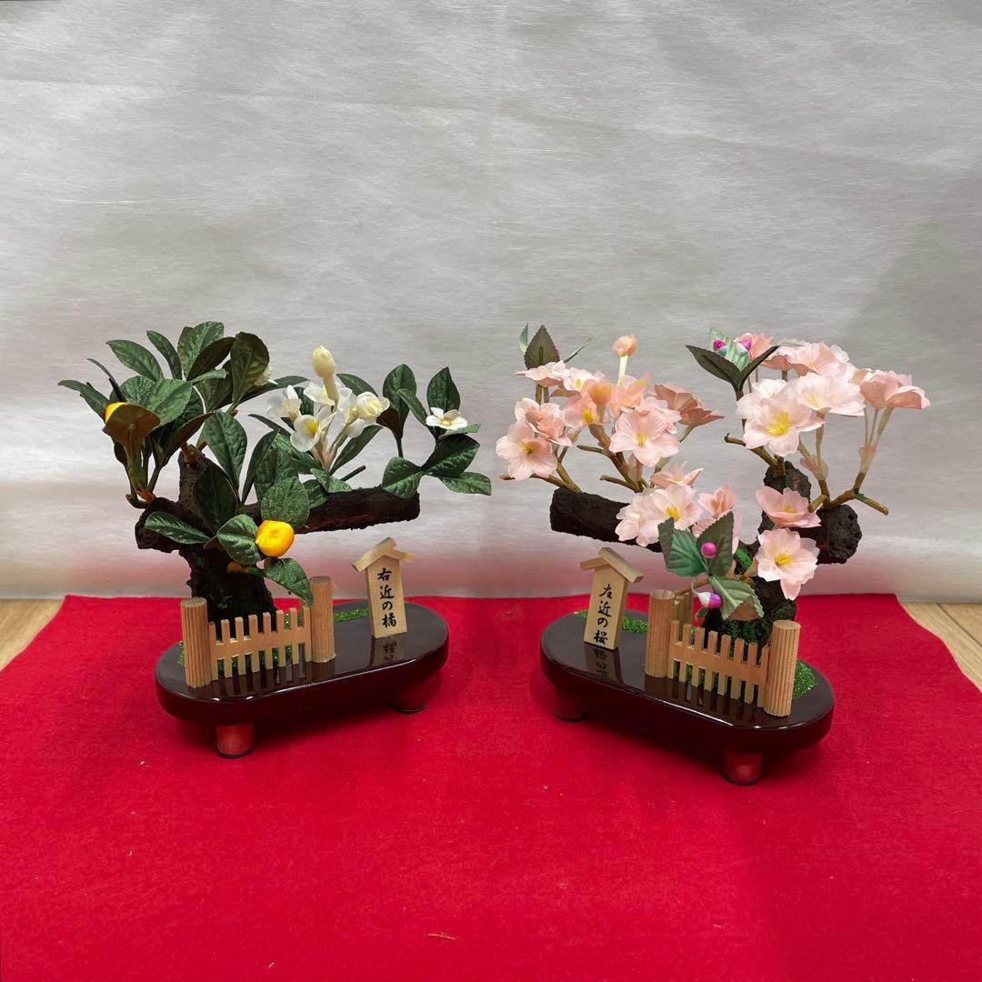 雛人形　桃の節句　手造り醍醐桜橘