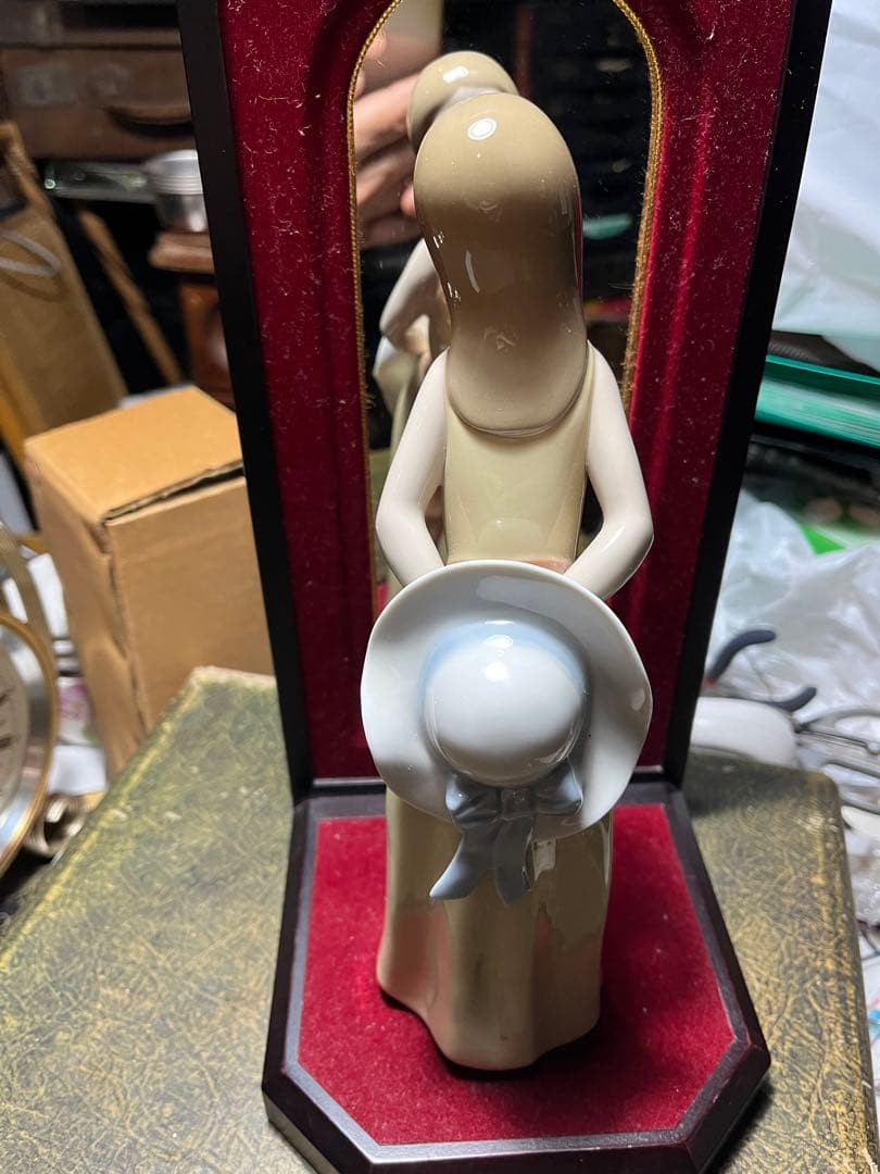 リヤドロ人形、L L.ADRO、1978、5006公式人形、バックミラー付き