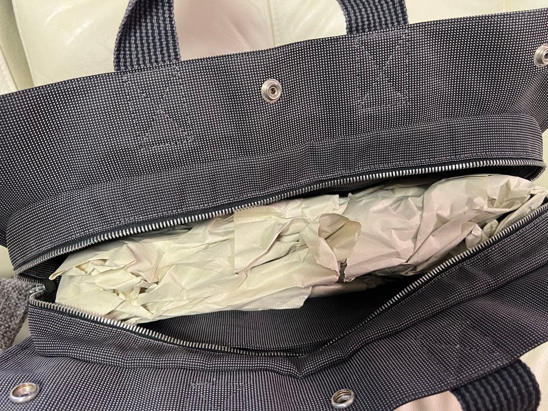 HERMES(エルメス) エールライン トートバッグ キャンバス