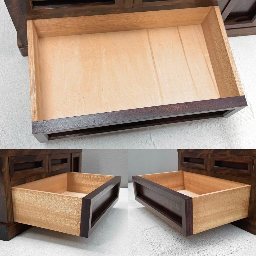 美品✴︎九州民芸 ミズメザクラ 樺材 ドレッサー 鏡台 民芸家具 引出し付 高級