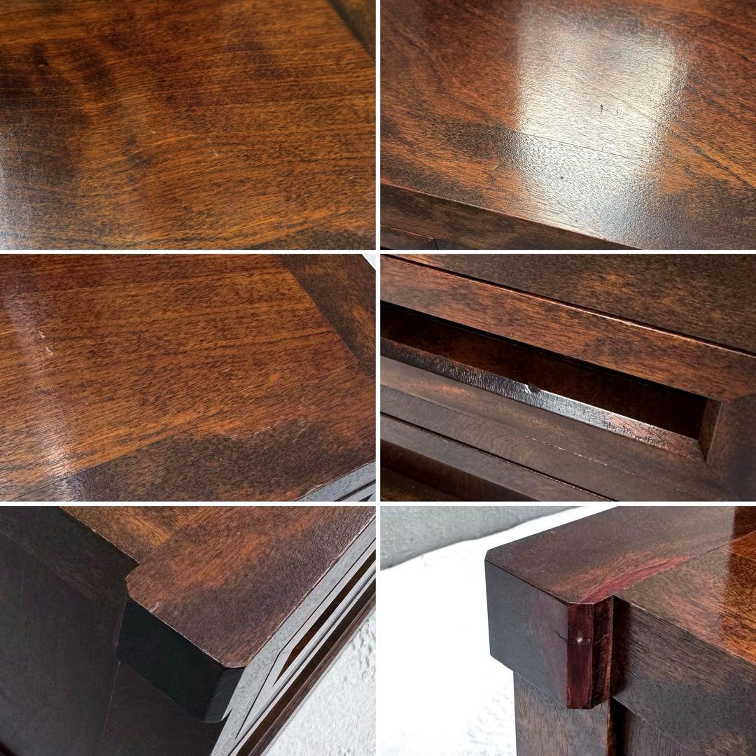 美品✴︎九州民芸 ミズメザクラ 樺材 ドレッサー 鏡台 民芸家具 引出し付 高級