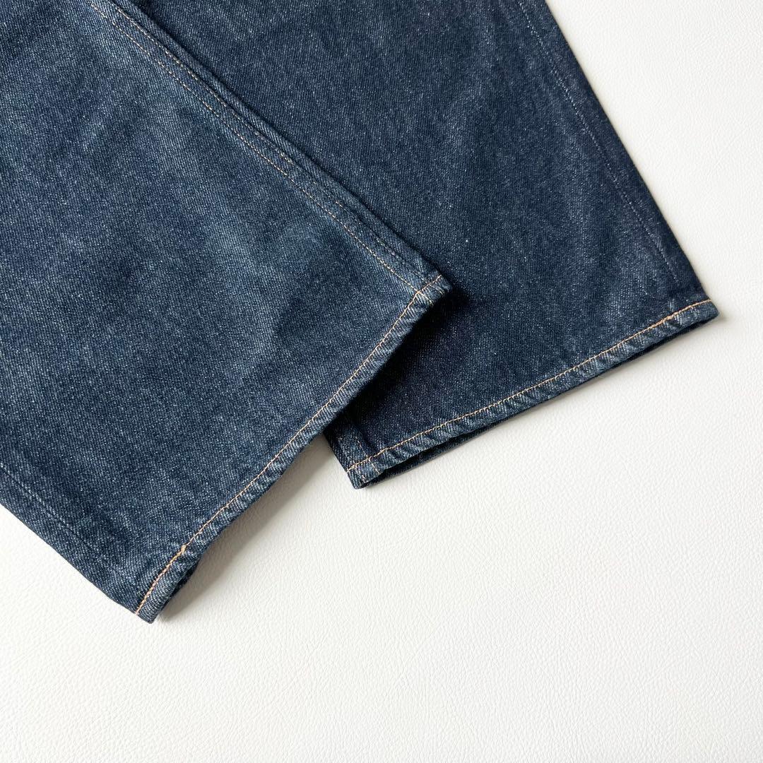 4837【美品】オーラリー　ストレートデニム ハードツイストデニム　インディゴ
