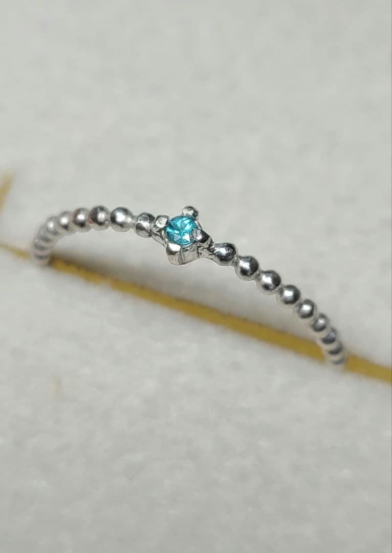 ★ブラジルバターリャパライバトルマリンリングSV925★