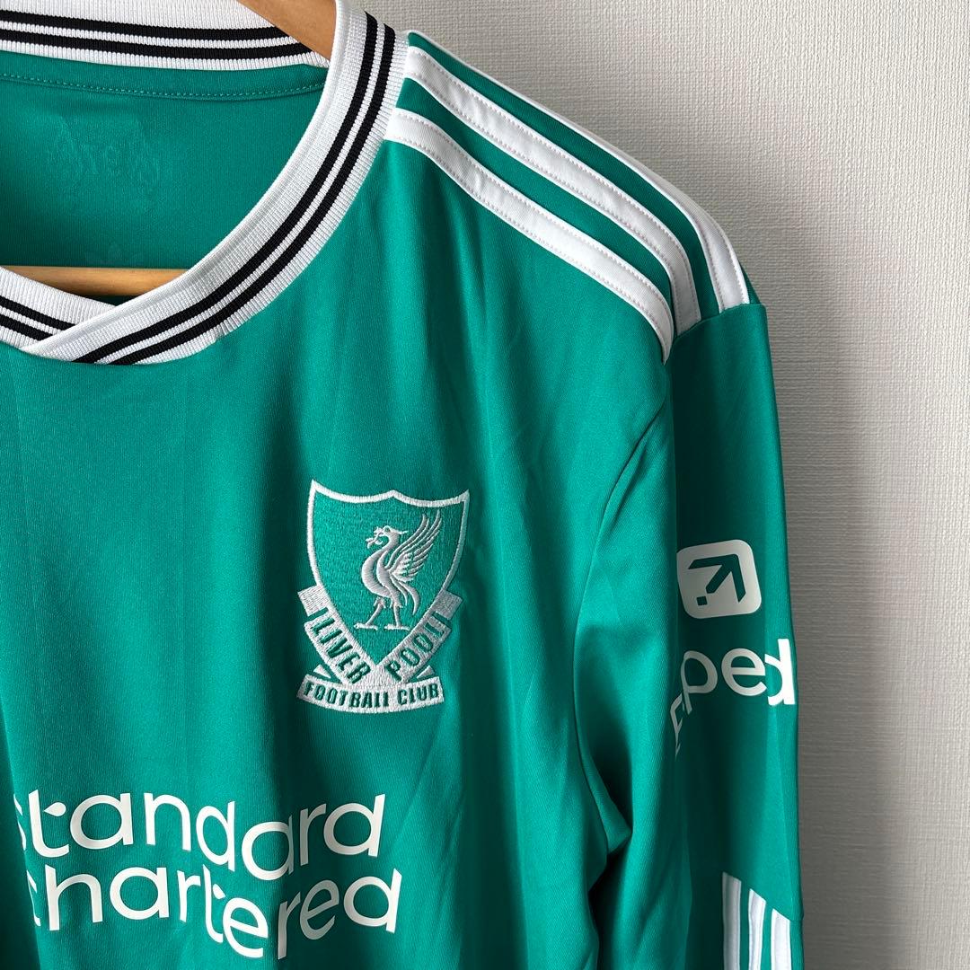 美品リバプール ユニフォーム ロンT 長袖 3rd アディダス L