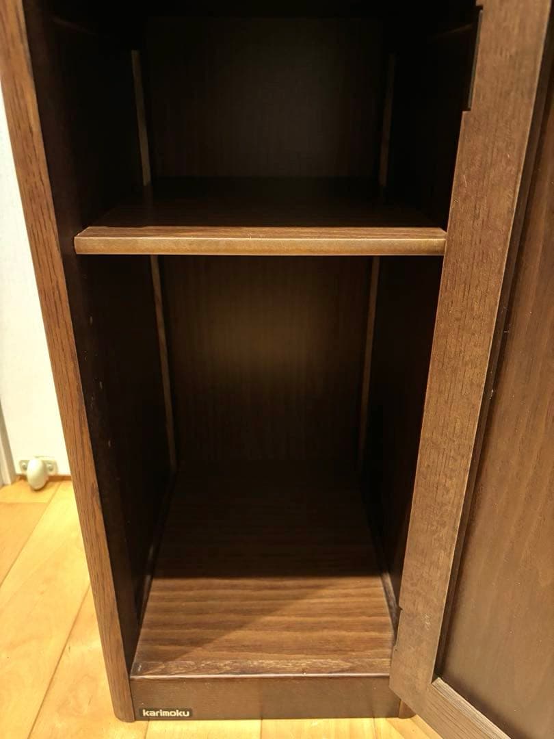 karimoku カリモク　木製 収納家具 ブラウン　アンティーク　レトロ