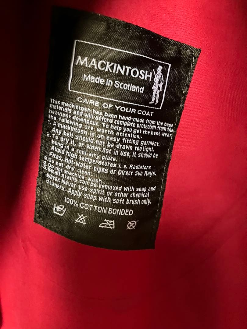 MACKINTOSH マッキントッシュ　ステンカラーコート ゴム引き