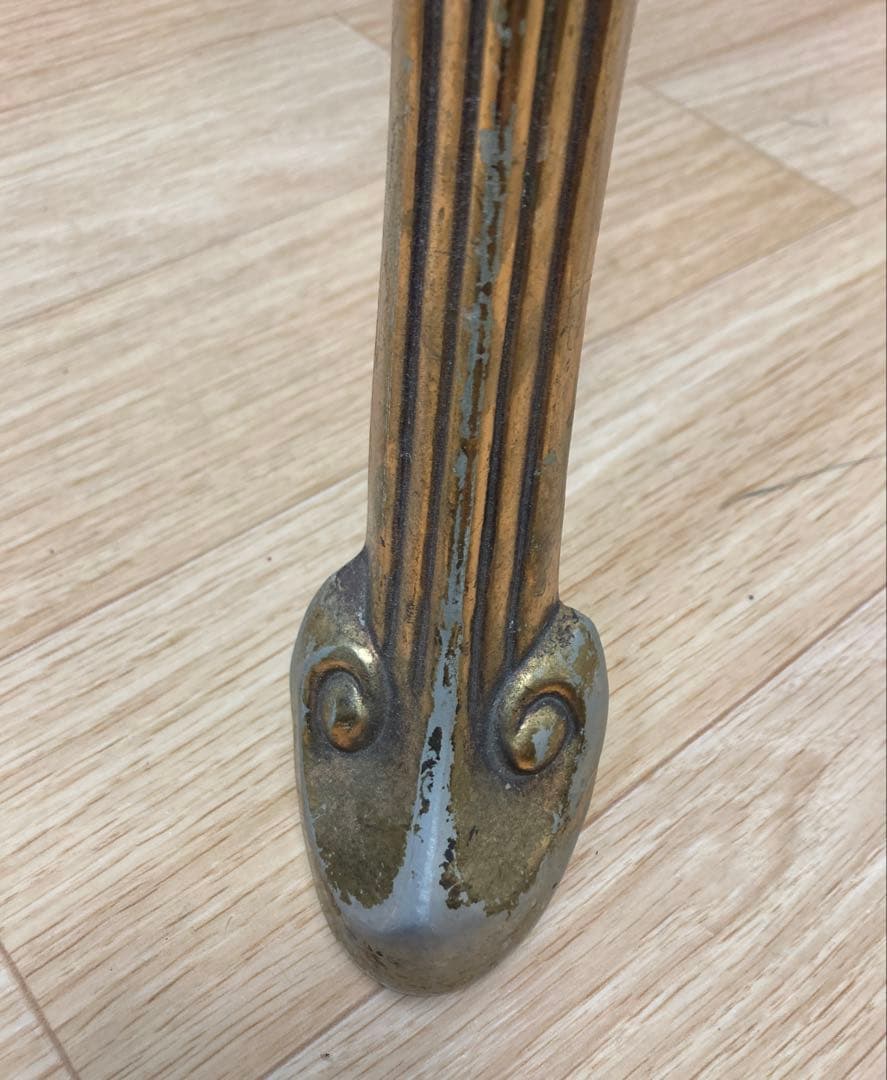 アンティーク調猫脚花台