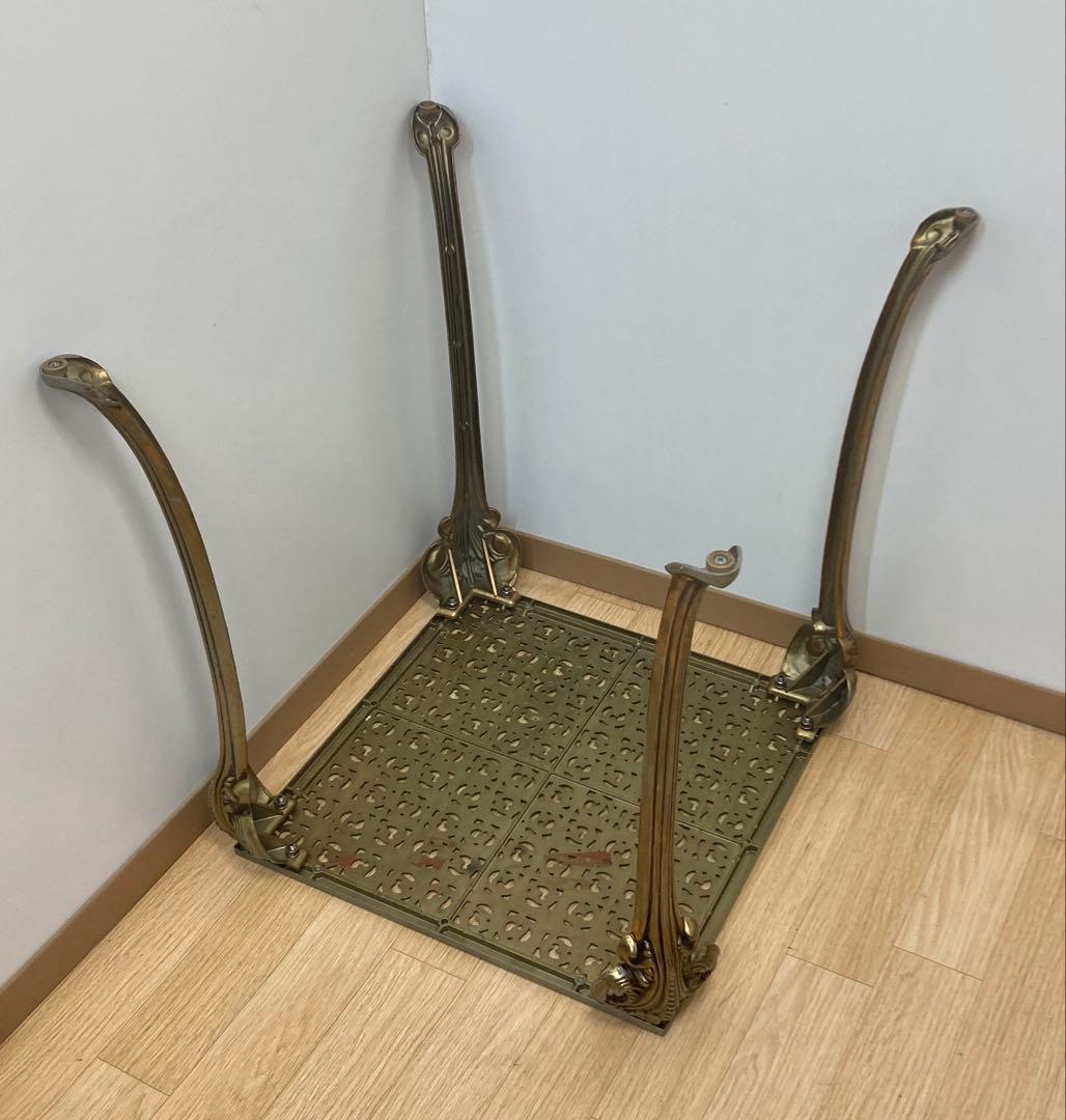 アンティーク調猫脚花台