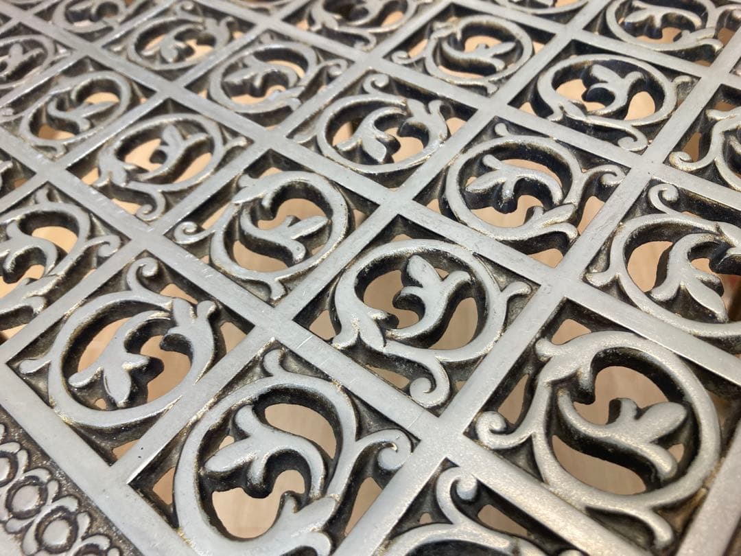 アンティーク調猫脚花台