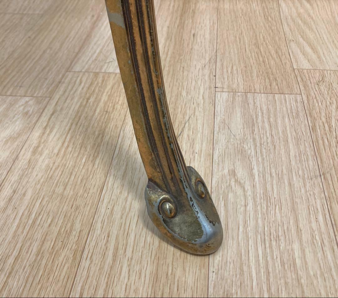 アンティーク調猫脚花台