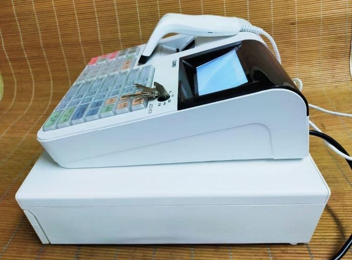 クローバーレジスター JET-670スキャナ付き　PC連携送料込　111555