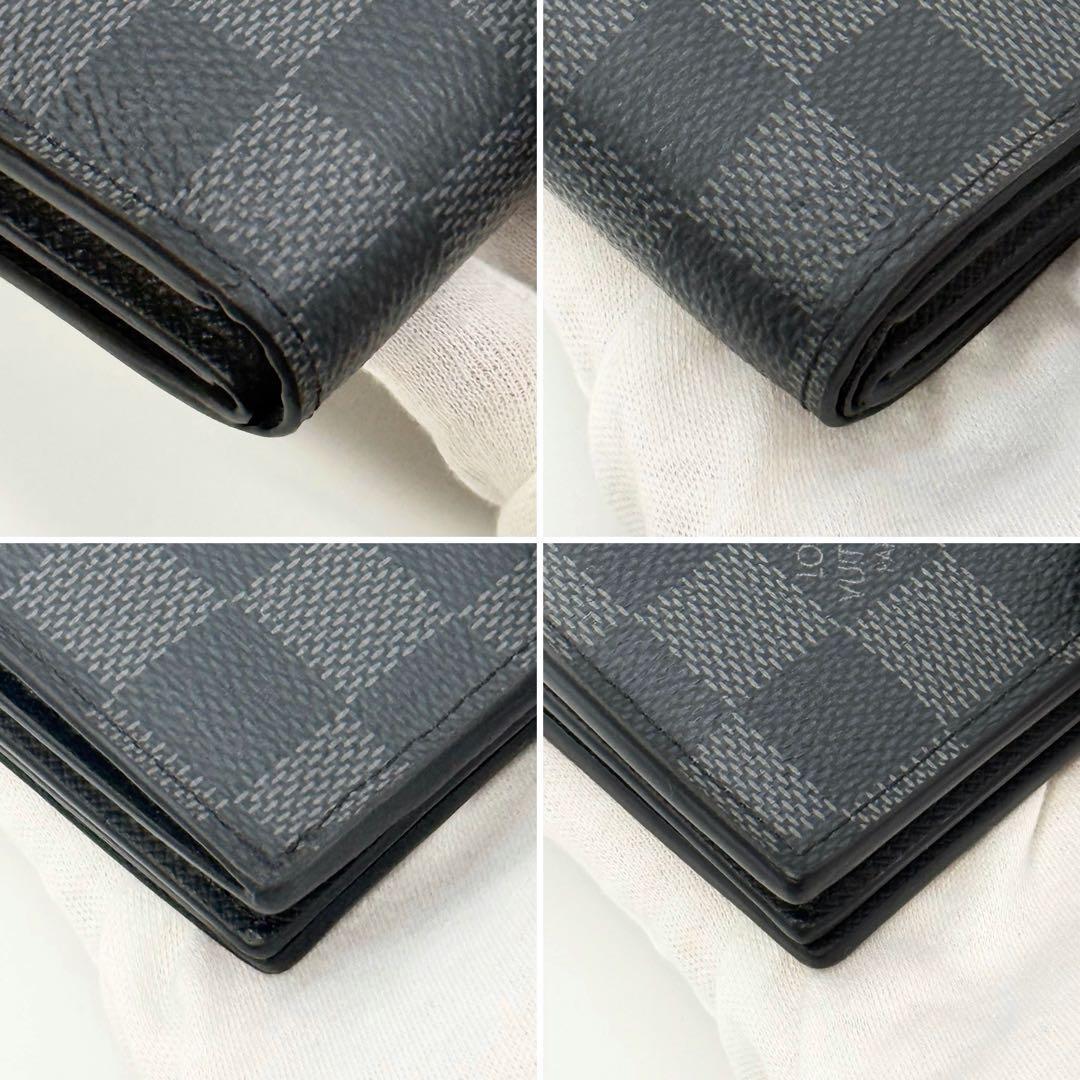 ✨極美品現行品✨ルイヴィトン ダミエグラフィット アメリゴ NM 二つ折り財布黒