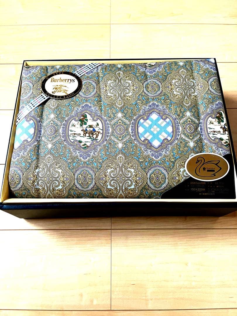 【未使用品】バーバリー ダウンケット シングル羽毛掛布団150×200cm