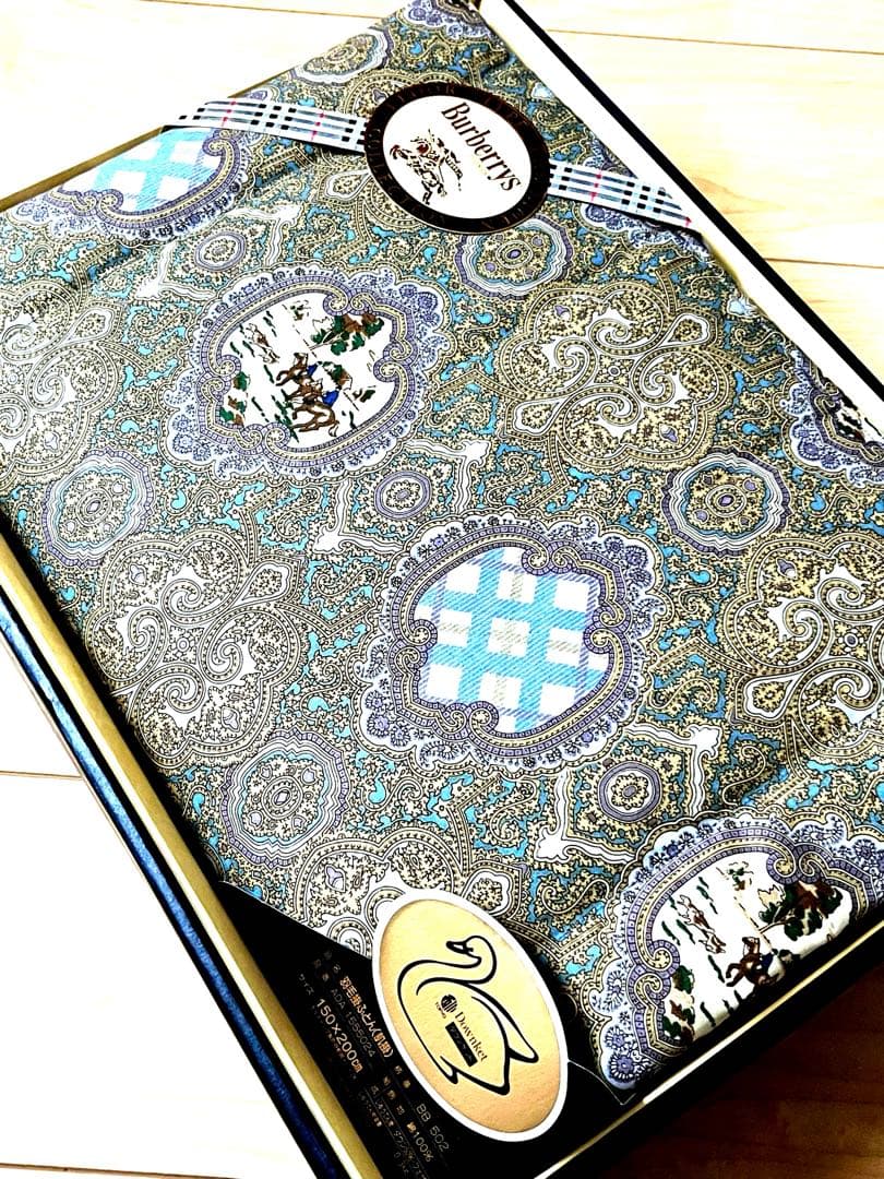 【未使用品】バーバリー ダウンケット シングル羽毛掛布団150×200cm