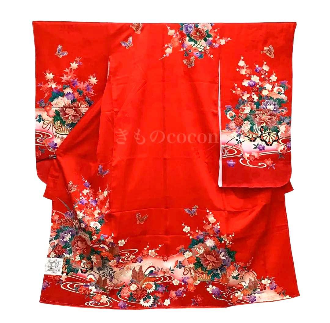 ◎mk-1071　未使用　女の子　七五三　振袖・襦袢セット　1-16