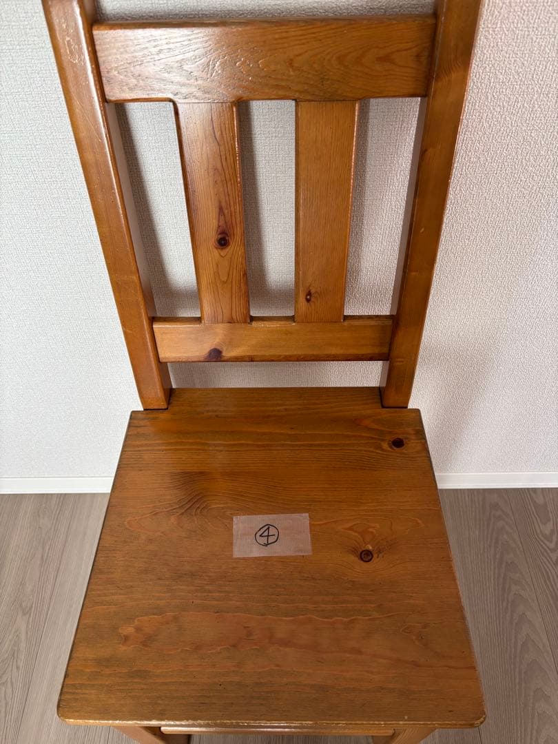 アンファンパイン材ダイニングチェア④