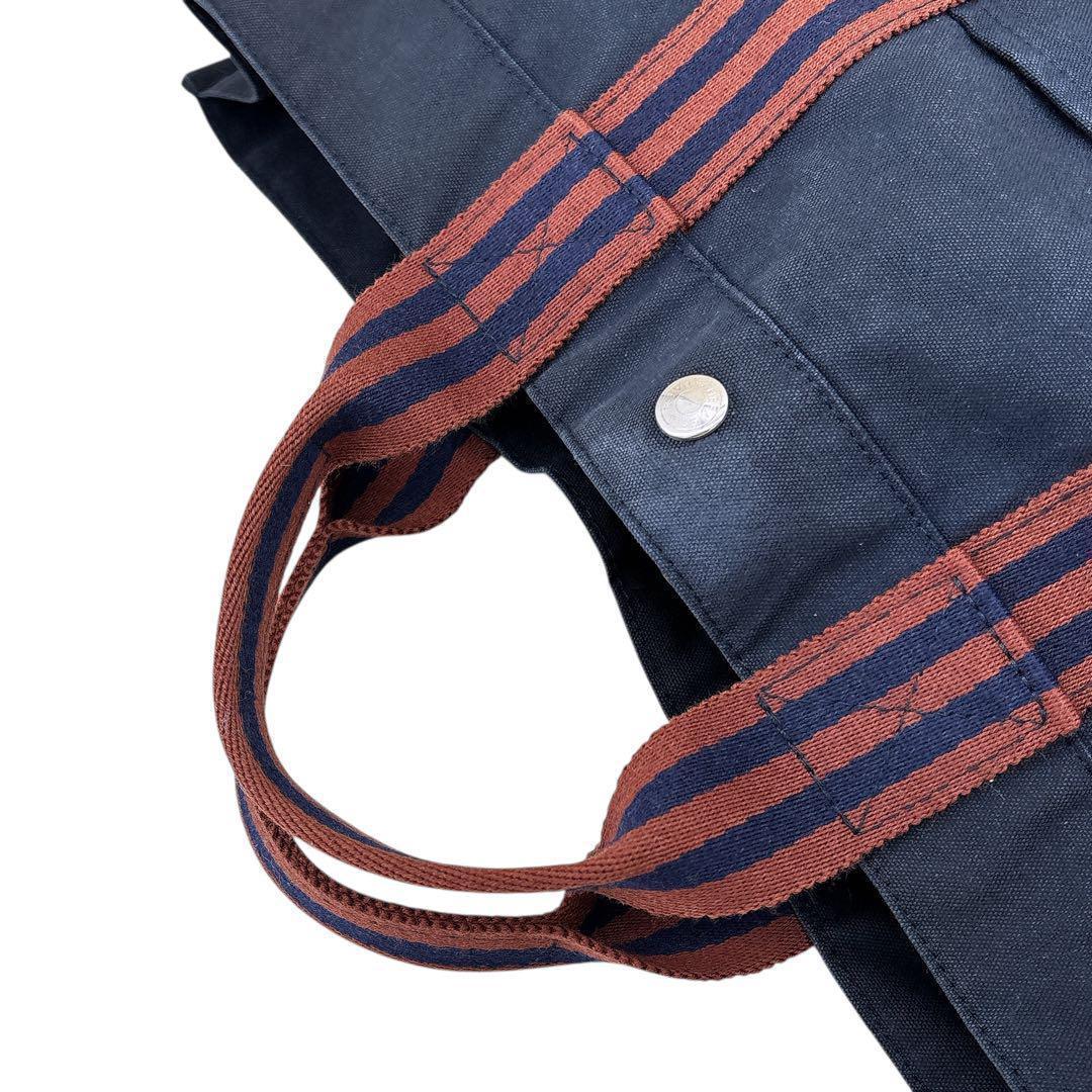 エルメス/フールトゥMM /トートバッグ/A4サイズ/バイカラー/紺色/男女兼用