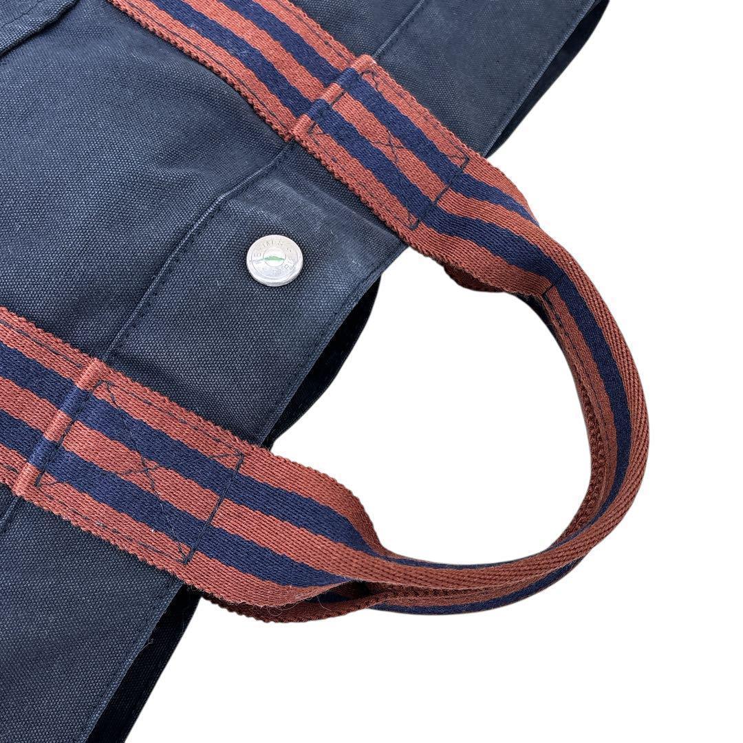 エルメス/フールトゥMM /トートバッグ/A4サイズ/バイカラー/紺色/男女兼用