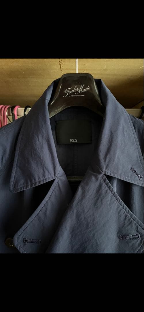 ES:Sナイロントレンチコートネイビー　干場さん推し