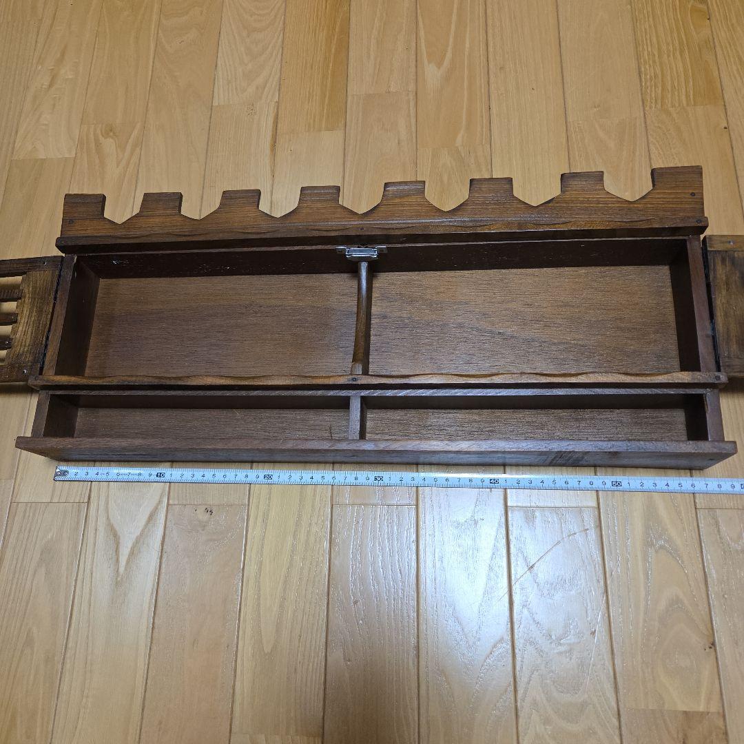 アンティークな木製スパイスラック　2引き出し付き　前面観音開き➕️オマケ付き！