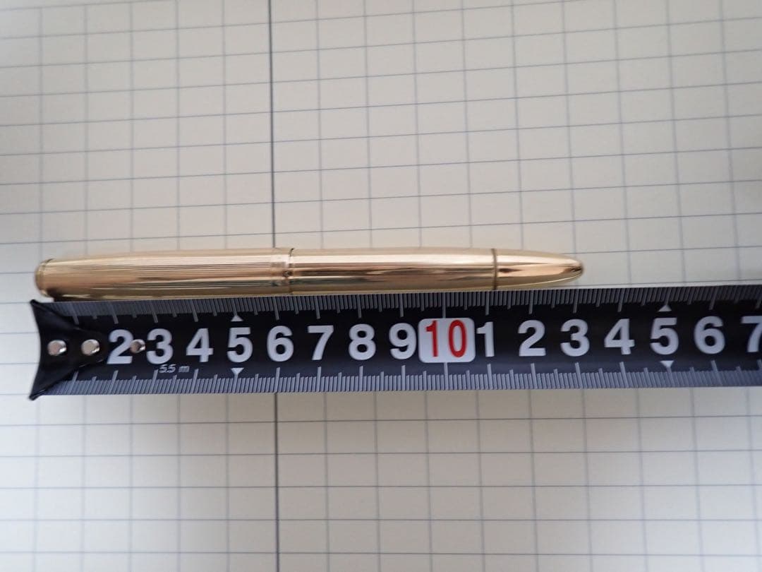 モンブラン NO.744｜ピンストライプゴールド｜吸入方式｜ヴィンテージ｜万年筆