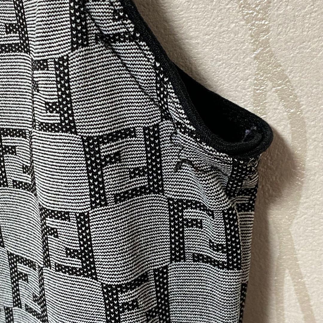 FENDI ズッカ柄 タンクトップ ベスト 42 ヴィンテージ グレー
