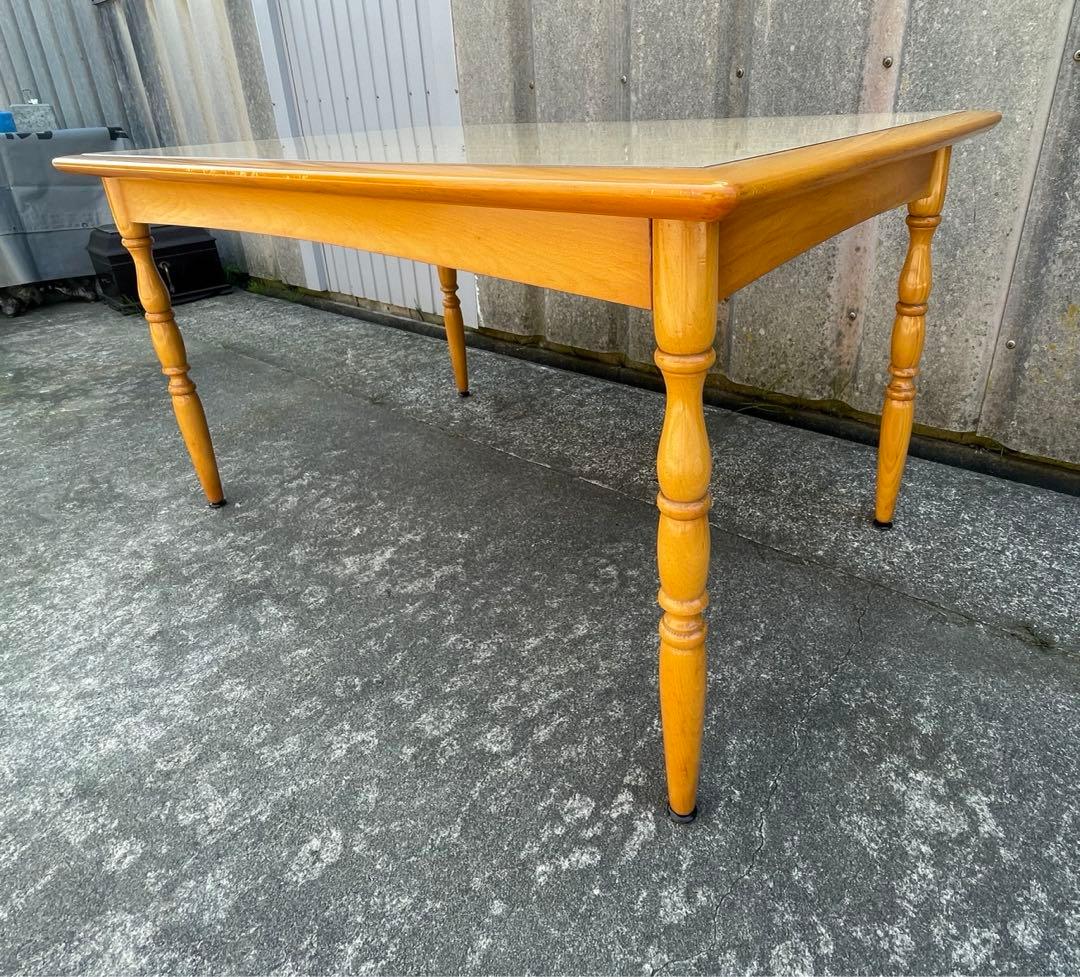 稀少/飛騨産業/HIDA/キツツキマーク/ダイニングテーブル/テーブル/旧タグ