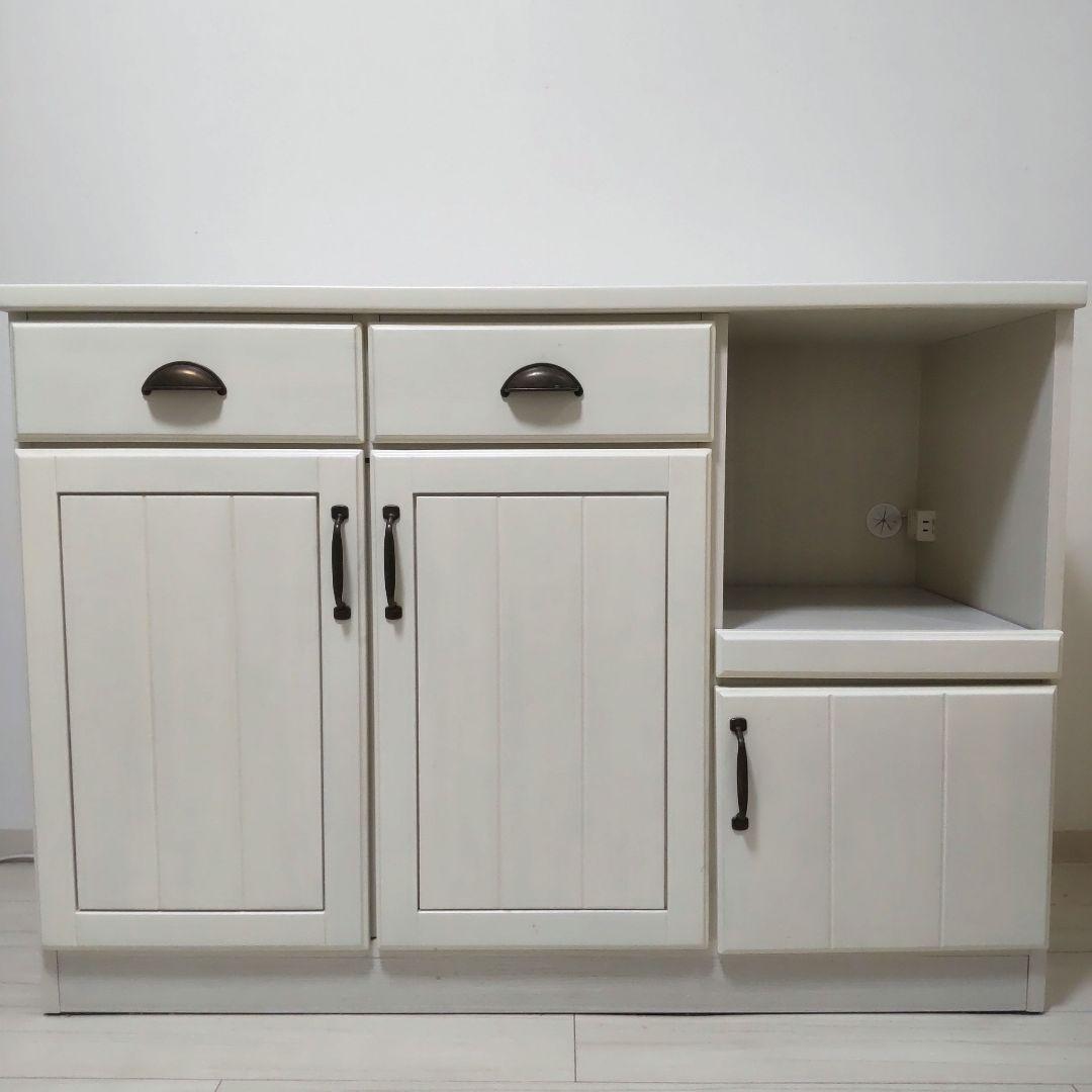 ニトリ ミランダ キッチンカウンター 食器棚 取説あり