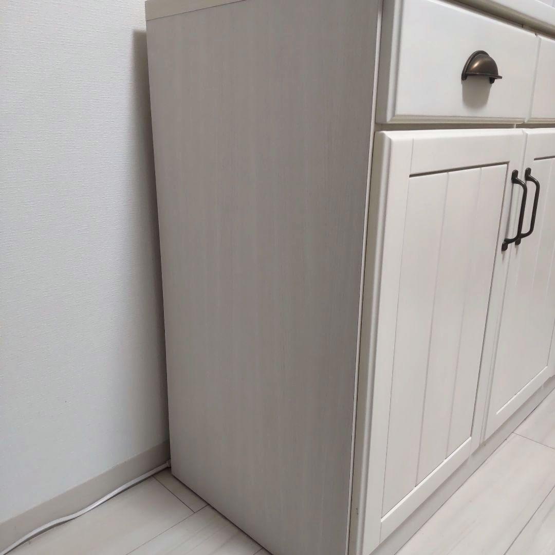 ニトリ ミランダ キッチンカウンター 食器棚 取説あり