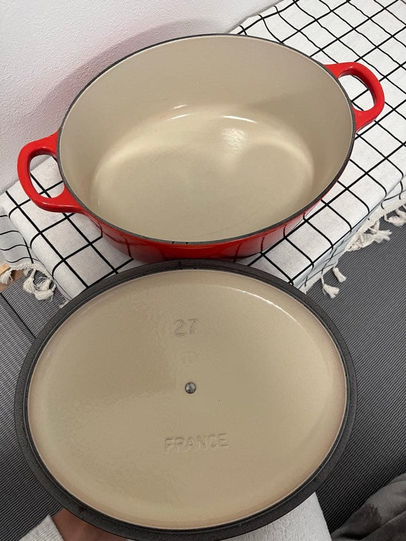 未使用 ルクルーゼ　ココット オーバル　27cm