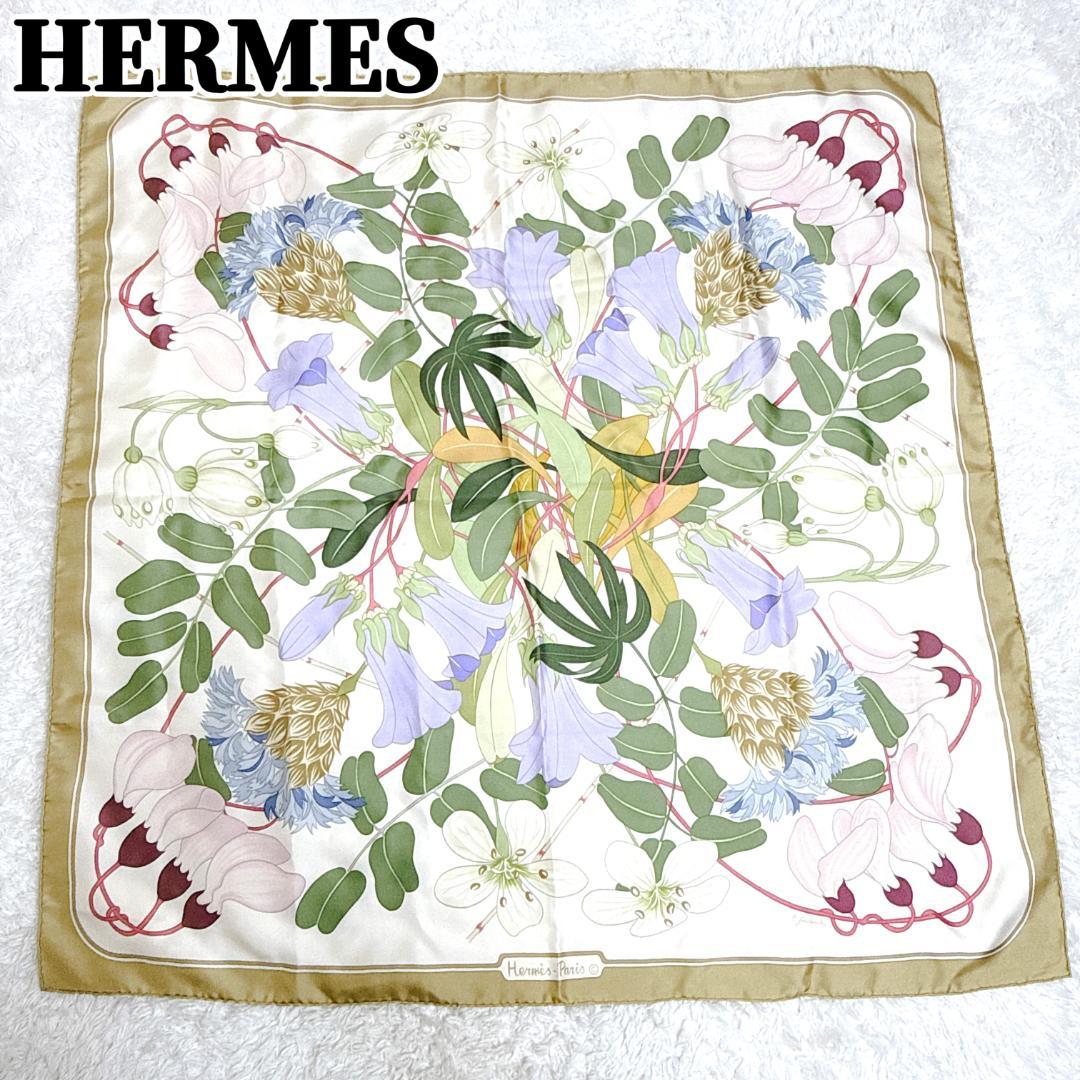 エルメス スカーフ カレ90 Flora Graeca ギリシャの花 シルク