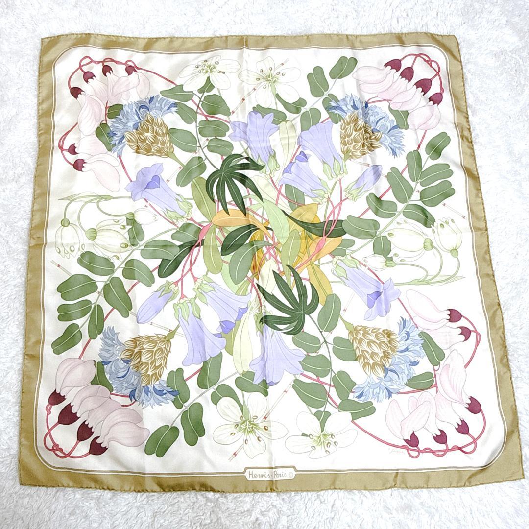 エルメス スカーフ カレ90 Flora Graeca ギリシャの花 シルク