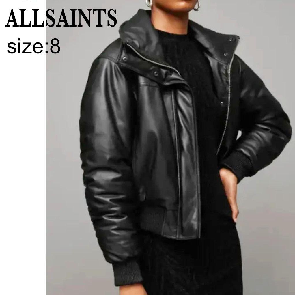 未使用 ALLSAINTS SLOANE シープレザー ジャケット サイズ8