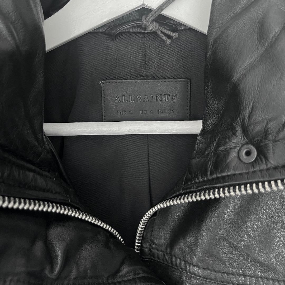 未使用 ALLSAINTS SLOANE シープレザー ジャケット サイズ8