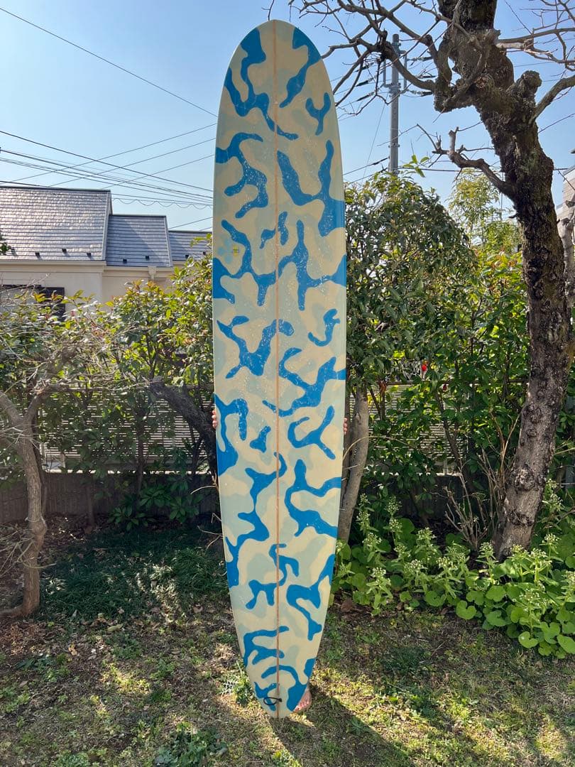 ロングボード 9.6ft 青迷彩