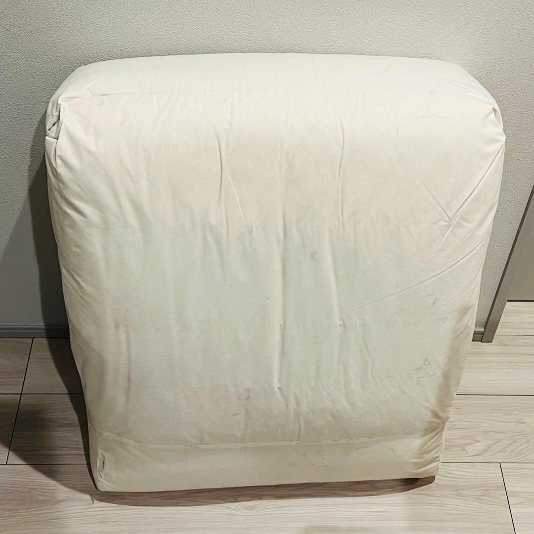 無印　パーツ　ソファ本体用　座クッション　2個　デニム生地カバー付き