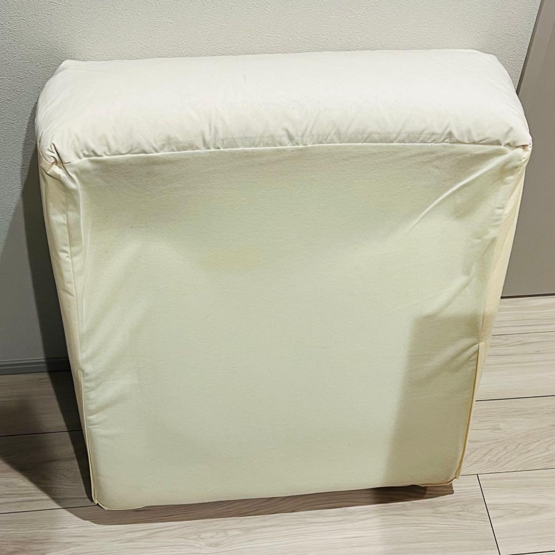 無印　パーツ　ソファ本体用　座クッション　2個　デニム生地カバー付き