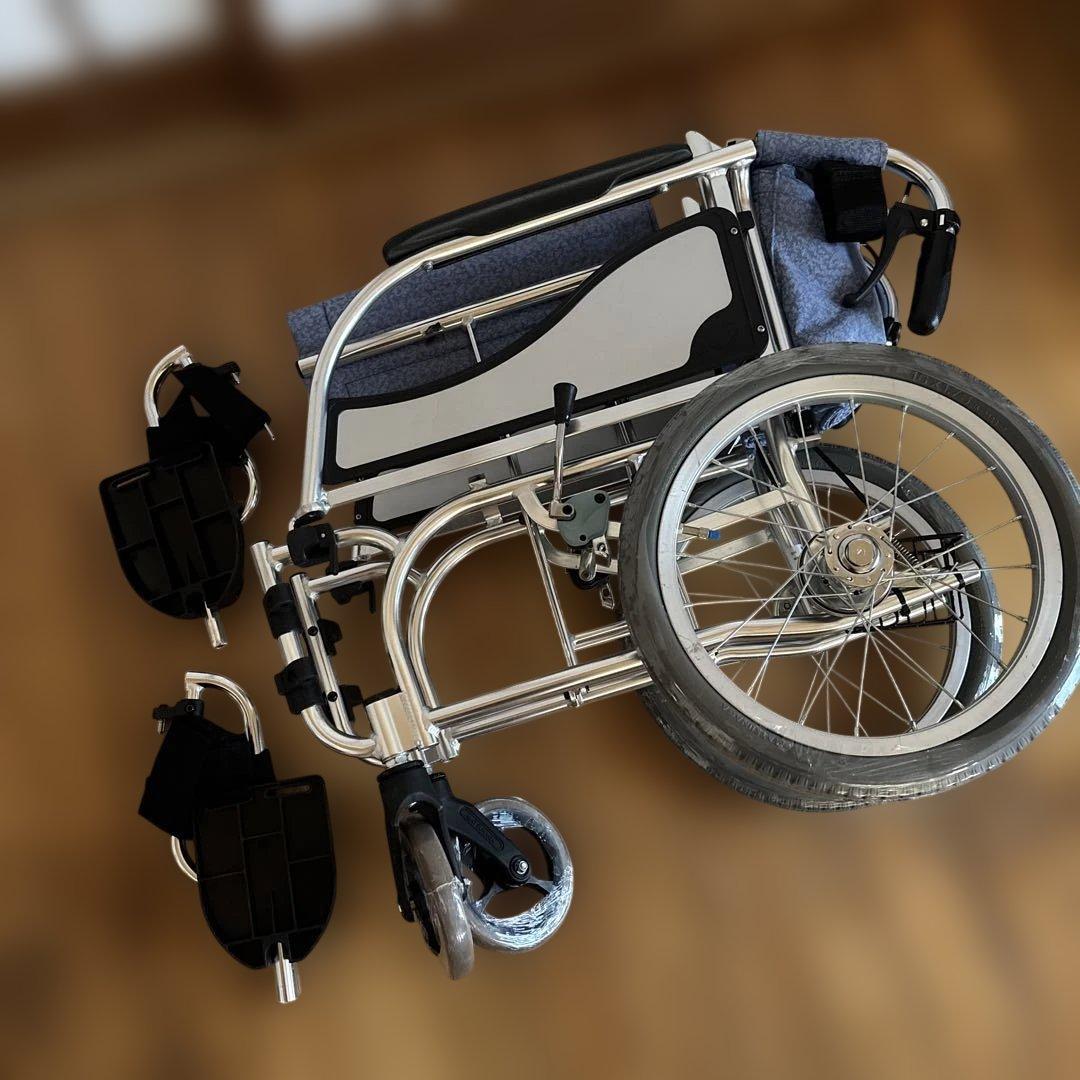 松永製作所 多機能型軽量車いすMW-SL4折りたたみ介助用車椅子