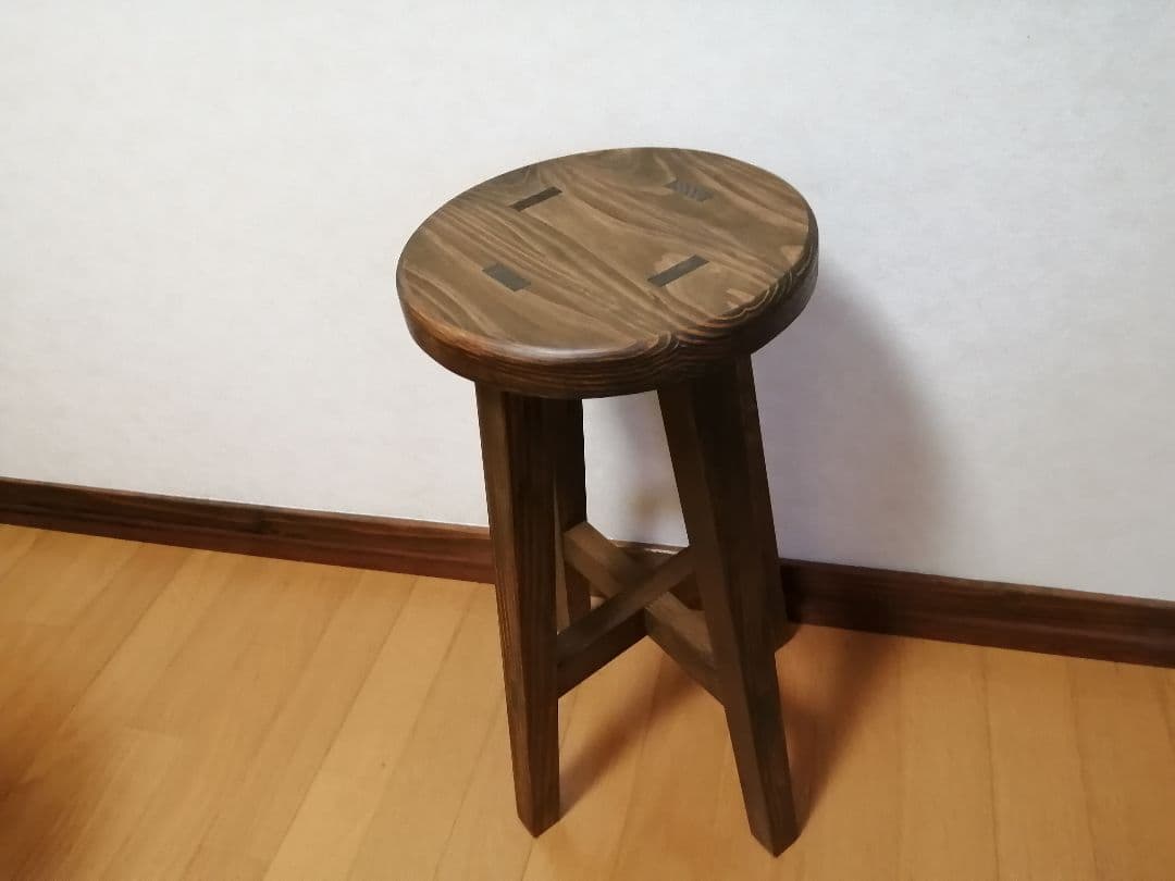 木製スツール　座面幅30cm×高さ35cm　丸椅子　stool 　キャンプ